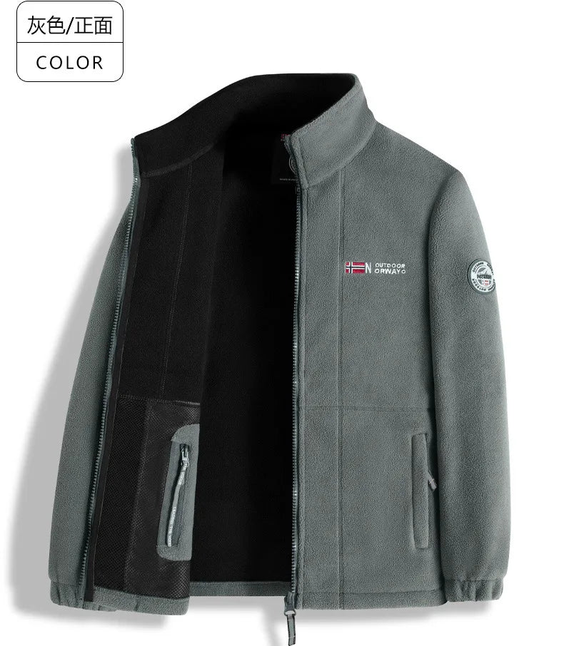 Men's Fleece Jacket for Autumn and Winter - New Style, Warm & Outdoor Cold-Resistant