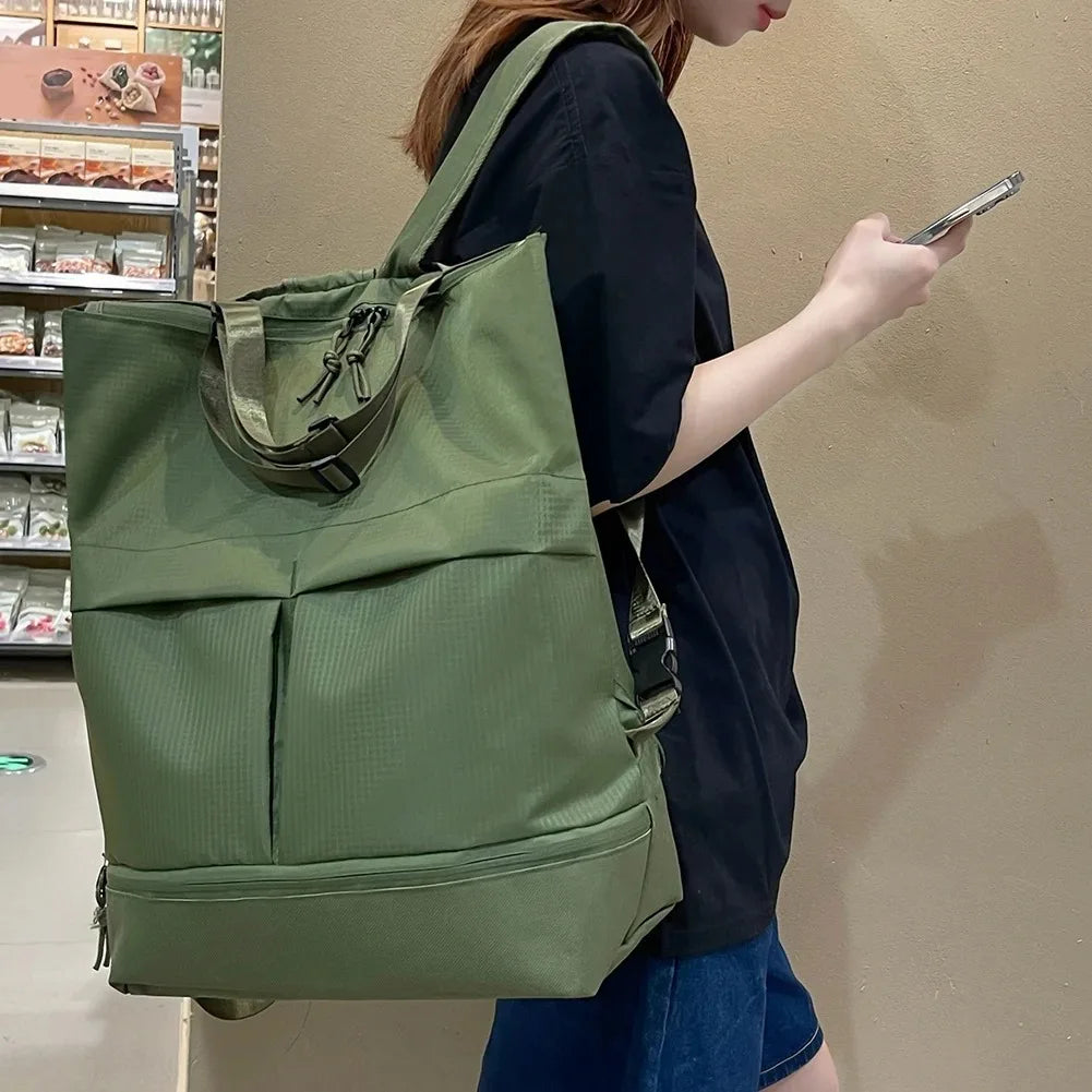 Y2K Unisex Large Capacity Nylon Backpack Men Waterproof Sports Bag Women Casual Travel Backbag Trend School Bags Leisure Handbag