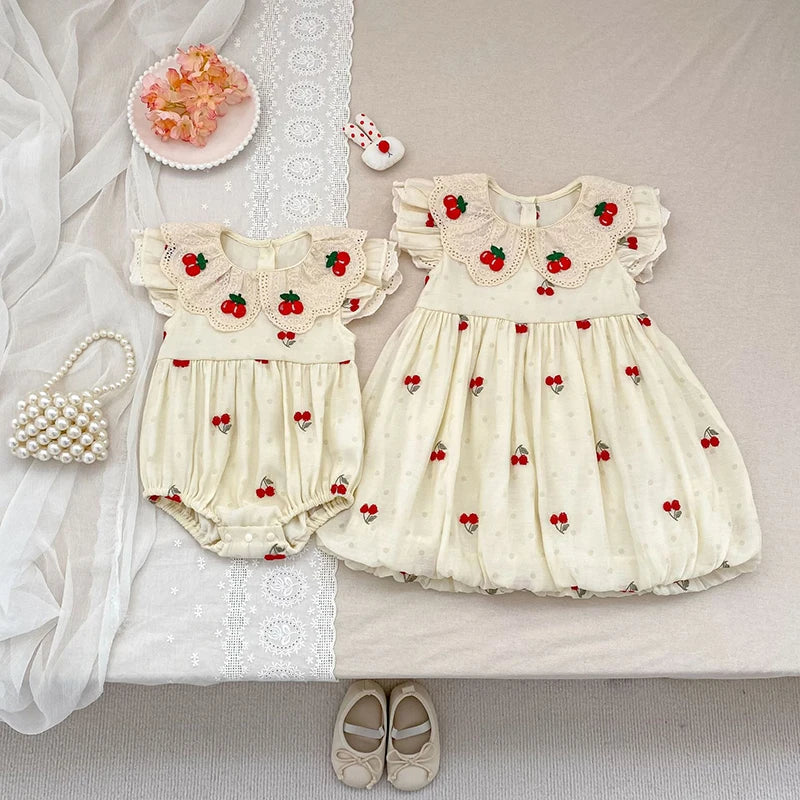 2026 New Spring Infant Baby Girls Romper Baby Girl Clothing Long Sleeved Embroidery 0-24M Newborn Baby Girls Bodysuits