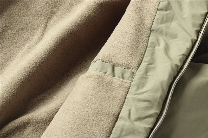 For Autumn and Winter, Men's Casual, Detachable, Hooded, Windbreaker, Loose and Warm Jacket