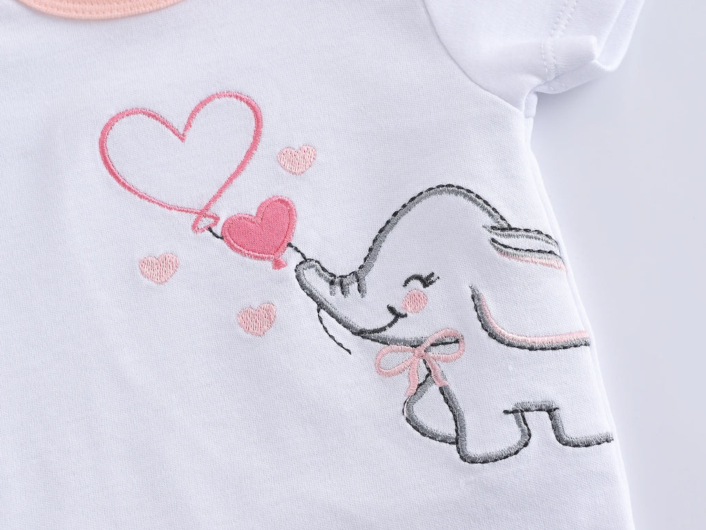 Kavkas 3 Pcs/lot Baby Boy Bodysuit 100% Cotton Short Sleeve Newborn Girls Clothes Summer Infant Clothing