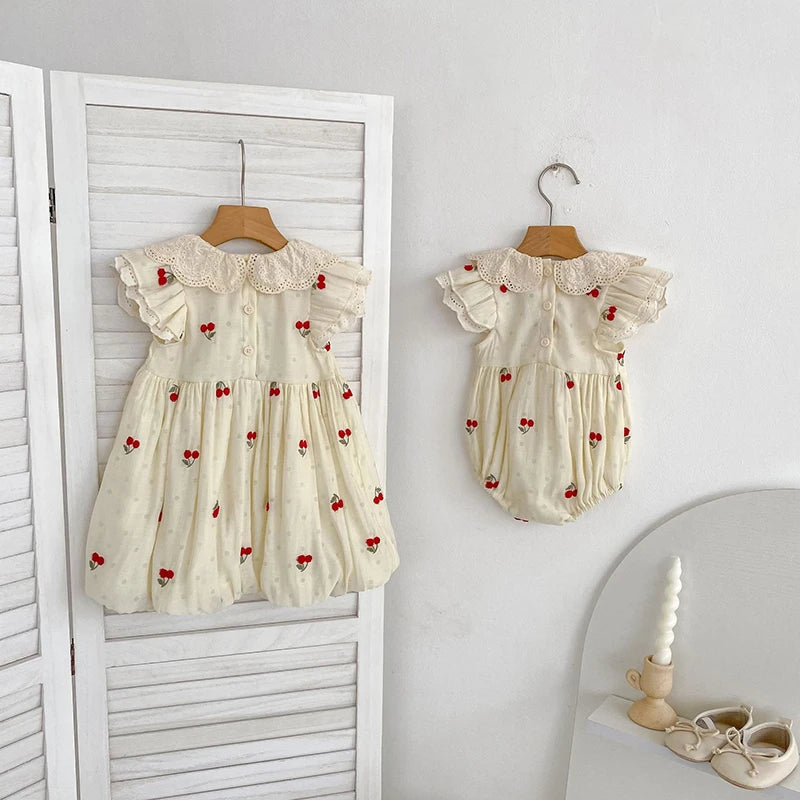 2026 New Spring Infant Baby Girls Romper Baby Girl Clothing Long Sleeved Embroidery 0-24M Newborn Baby Girls Bodysuits