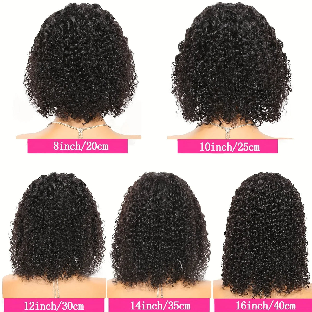 Peruvian Hair Kinky Curly 13X4 Lace Front Short Bob Wig 100% Human Hair Wig For Women 4x4 Lace Closure bob Virgin hair Curl Wig