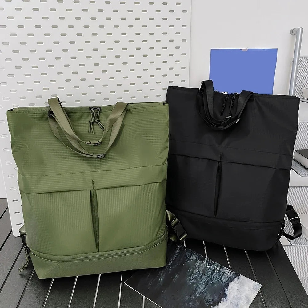 Y2K Unisex Large Capacity Nylon Backpack Men Waterproof Sports Bag Women Casual Travel Backbag Trend School Bags Leisure Handbag