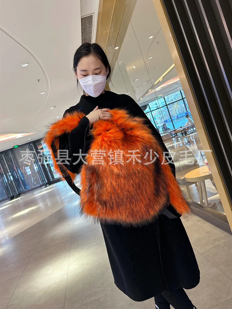 2026 NEW FASHION Y2K Faux Fur FOR Women Backpack Solid Soft Fleece Knapsack Harajuku Style Winter Ladies Bag