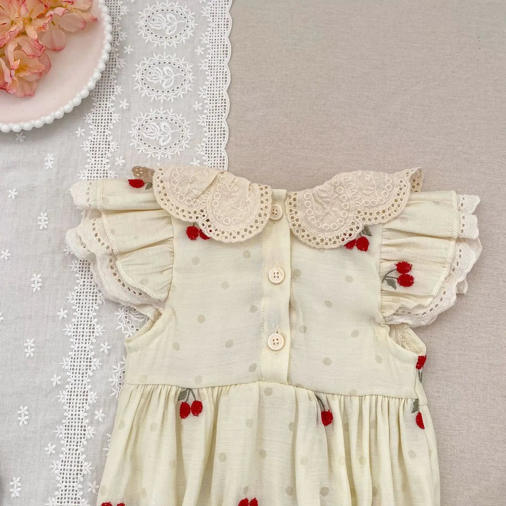 2026 New Spring Infant Baby Girls Romper Baby Girl Clothing Long Sleeved Embroidery 0-24M Newborn Baby Girls Bodysuits
