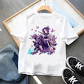 Summmer Demon Slayer Shinobu Kocho Printed T-shirt Men's and Women's T-shirt Children's and Parental Clothing Boy Girl T-shirt