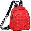 Diamond-Shaped Embroidery Rivet Double Shoulder Bag for Women, New Style, Fashionable Travel Bag, Casual and Versatile Women's B