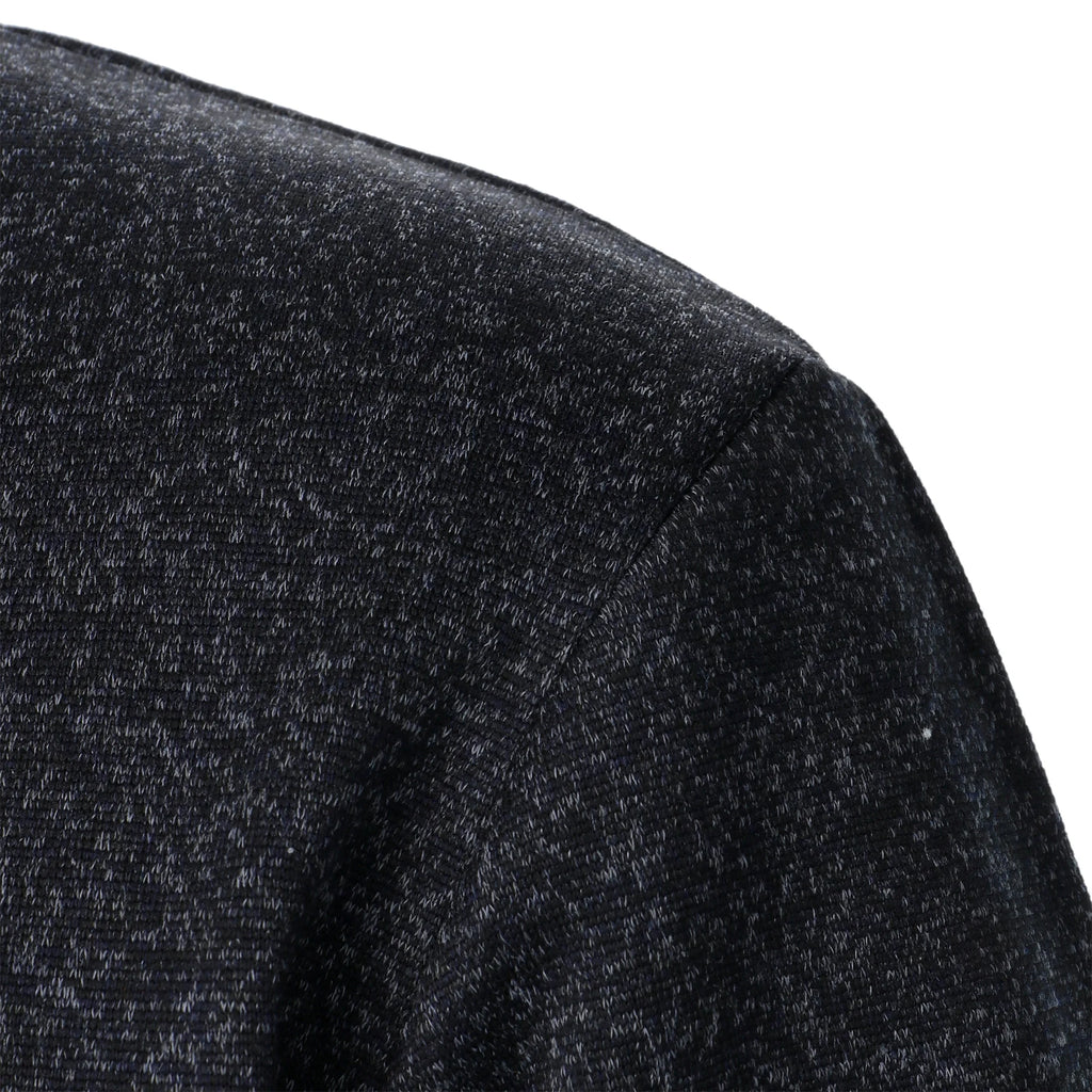 Autumn and winter men's stand collar long sleeve casual knitted sweater top