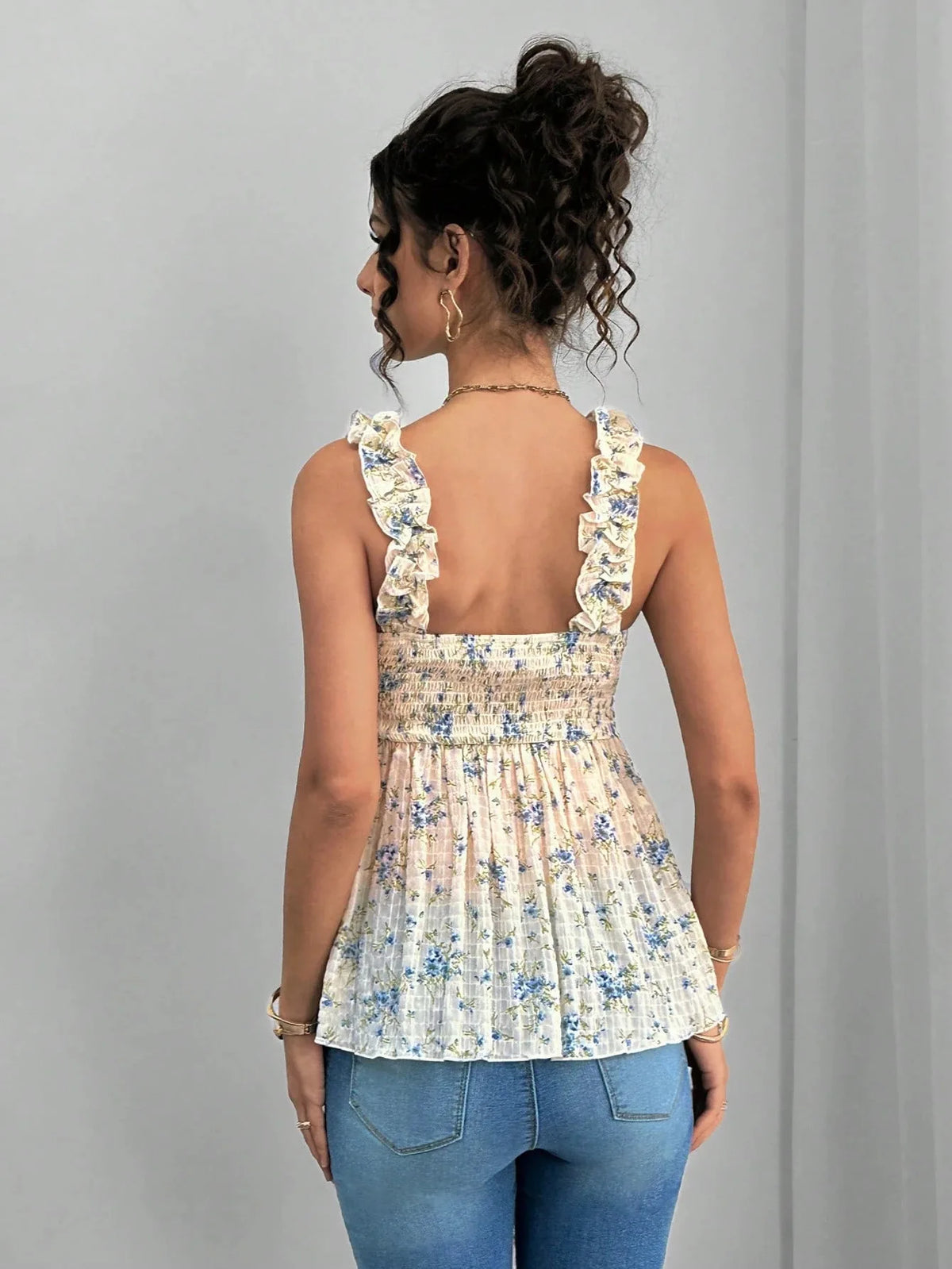 Maternity Clothing Spring and Summer New Printed Suspenders Maternity Top Square Collar A Word Maternity Vest Pregnancy Shirt
